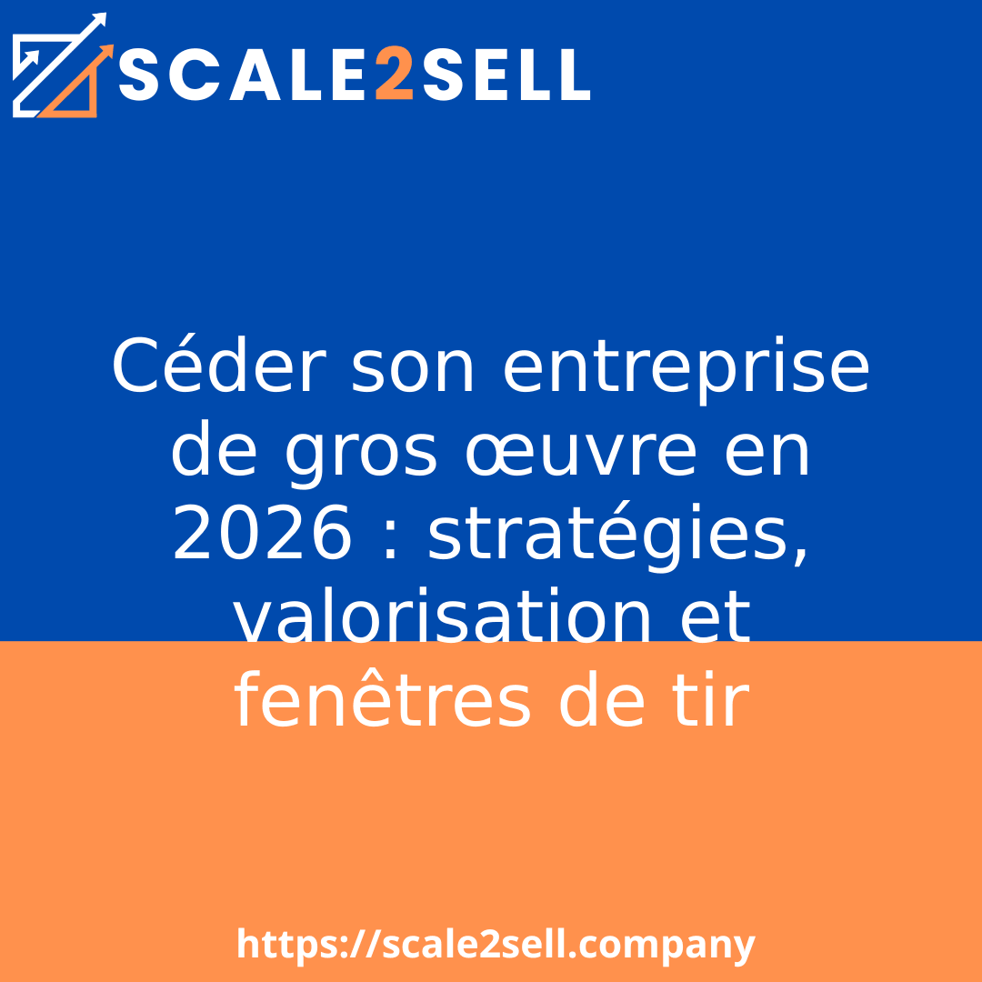 Céder son entreprise de gros œuvre en 2026 : stratégies, valorisation et fenêtres de tir episode artwork