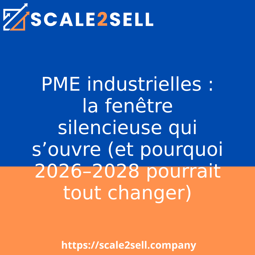PME industrielles : la fenêtre silencieuse qui s’ouvre (et pourquoi 2026–2028 pourrait tout changer) episode artwork