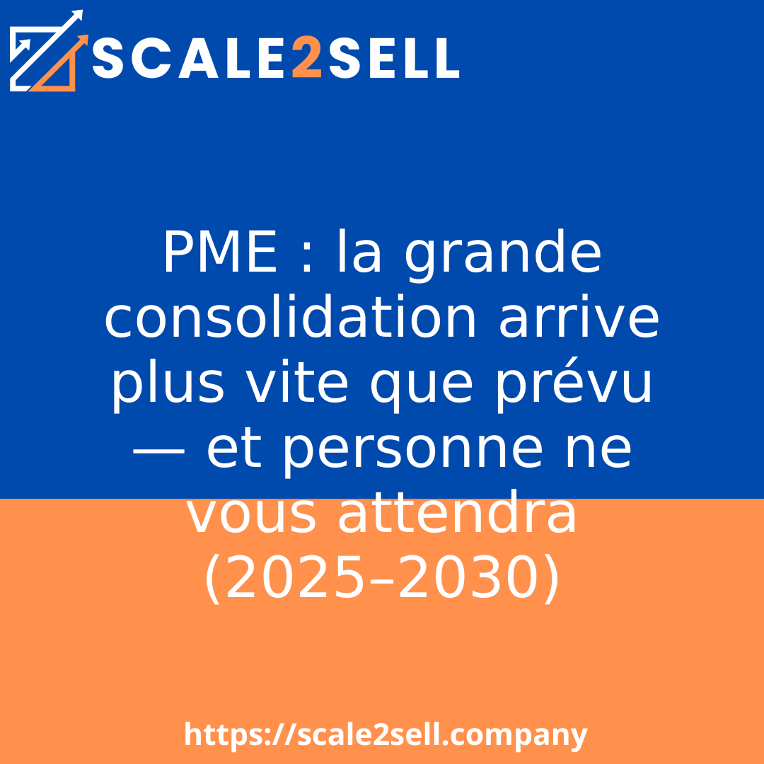 PME : la grande consolidation arrive plus vite que prévu — et personne ne vous attendra (2025–2030) episode artwork