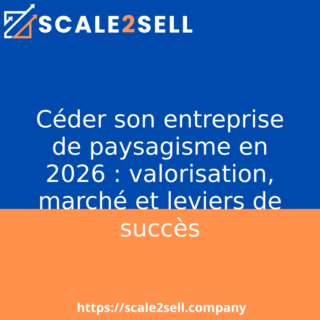 Céder son entreprise de paysagisme en 2026 : valorisation, marché et leviers de succès episode artwork