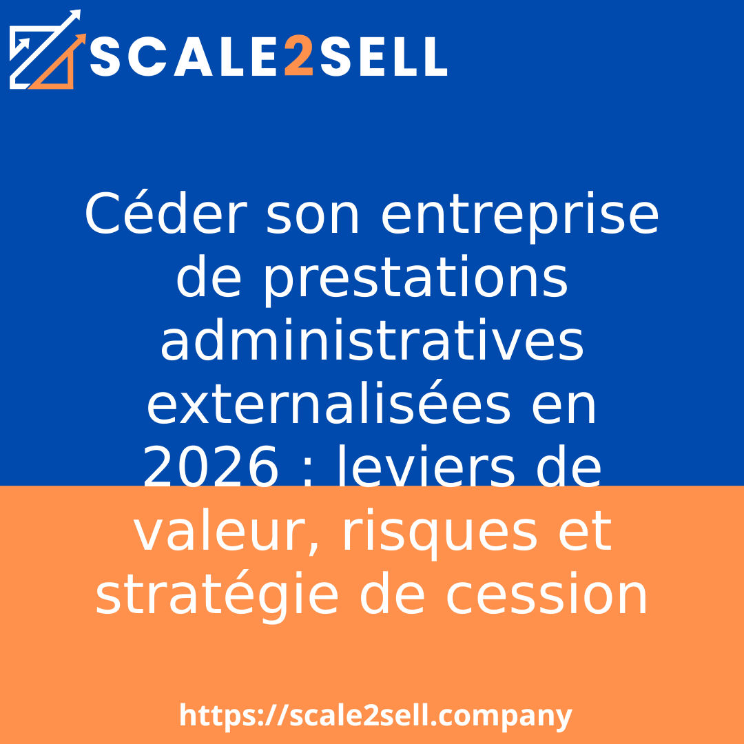Céder son entreprise de prestations administratives externalisées en 2026 : leviers de valeur, risques et stratégie de cession episode artwork