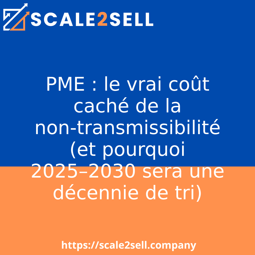 PME : le vrai coût caché de la non‑transmissibilité (et pourquoi 2025–2030 sera une décennie de tri) episode artwork