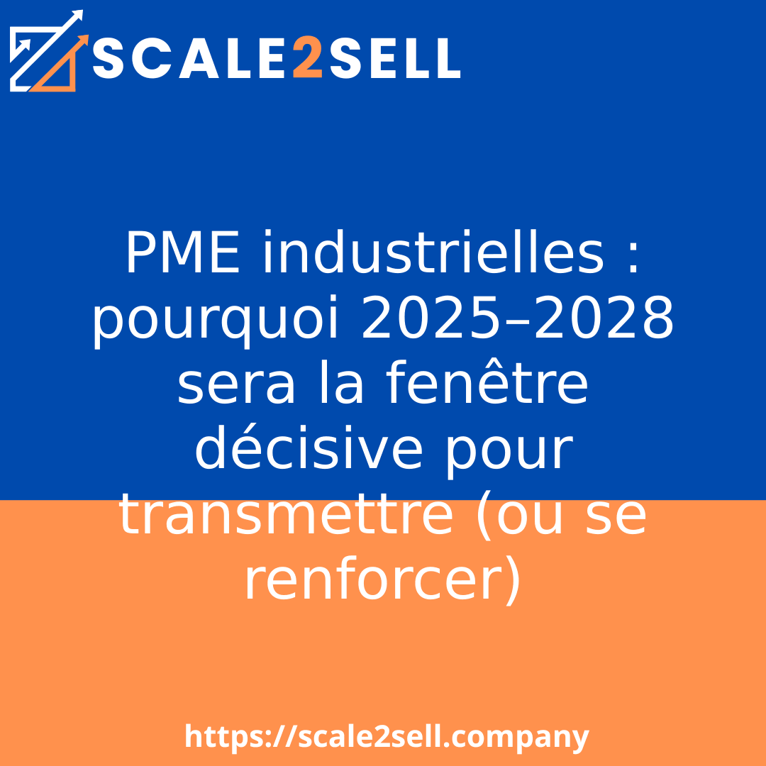 PME industrielles : pourquoi 2025–2028 sera la fenêtre décisive pour transmettre (ou se renforcer) episode artwork