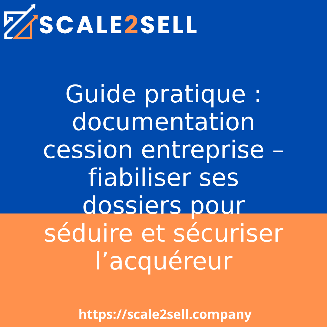 Guide pratique : documentation cession entreprise – fiabiliser ses dossiers pour séduire et sécuriser l’acquéreur episode artwork