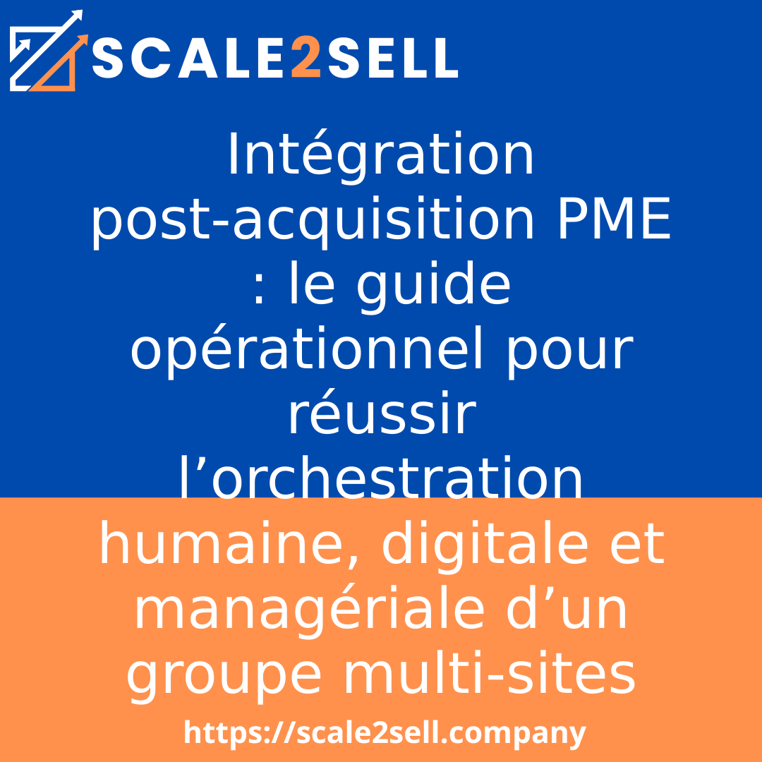 Intégration post-acquisition PME : le guide opérationnel pour réussir l’orchestration humaine, digitale et managériale d’un groupe multi-sites episode artwork