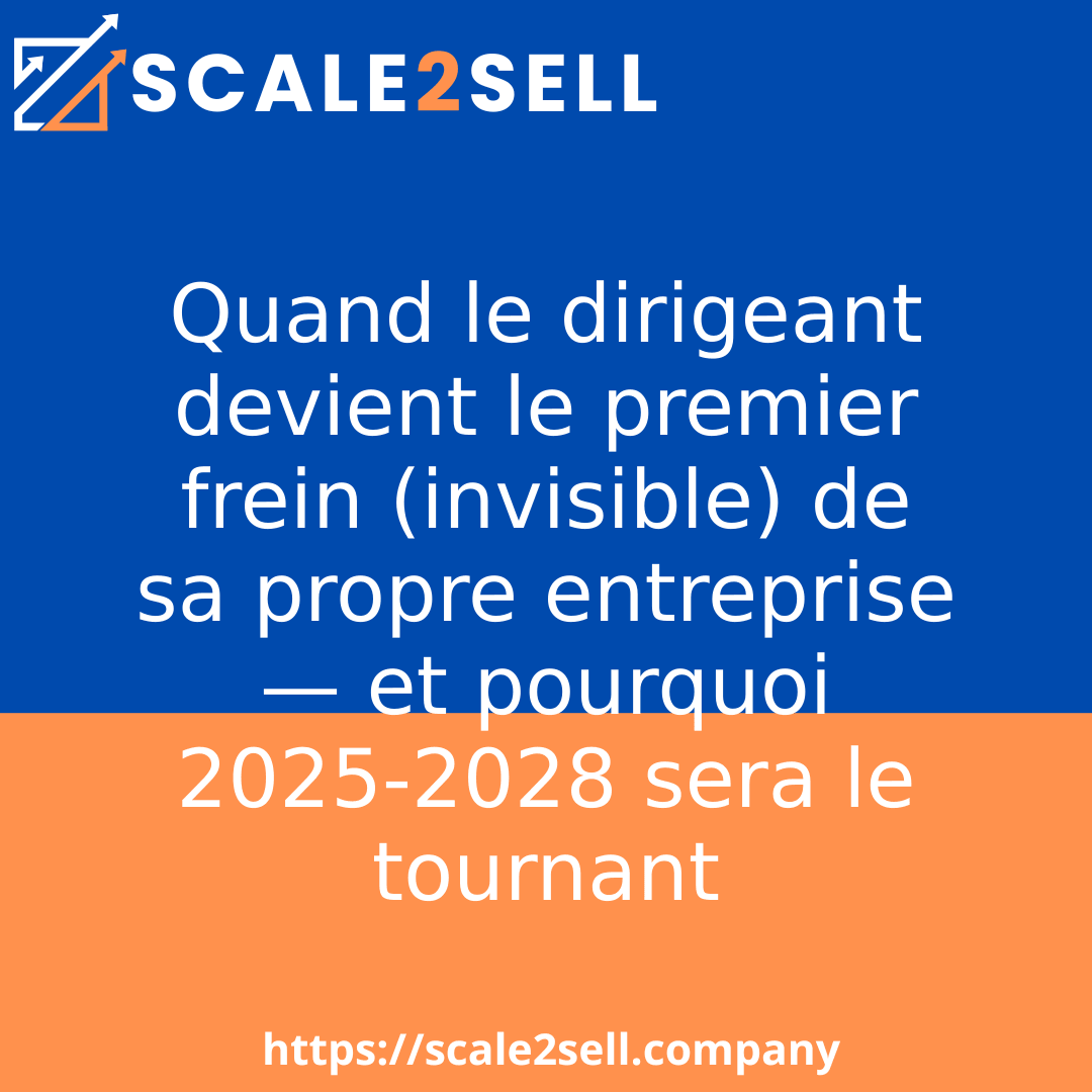 Quand le dirigeant devient le premier frein (invisible) de sa propre entreprise — et pourquoi 2025‑2028 sera le tournant episode artwork