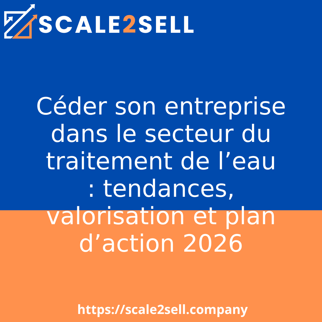 Céder son entreprise dans le secteur du traitement de l’eau : tendances, valorisation et plan d’action 2026 episode artwork