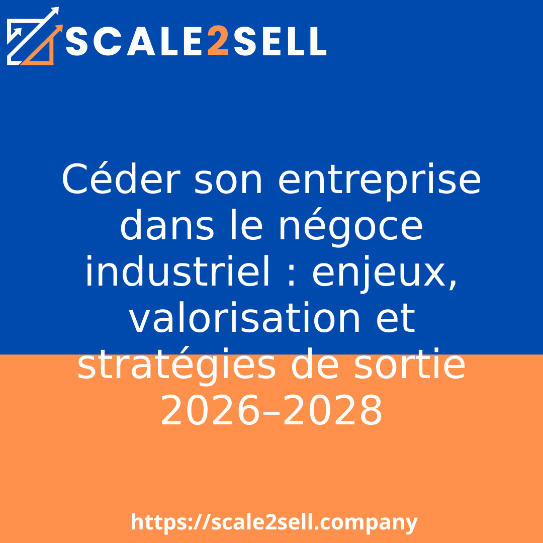 Céder son entreprise dans le négoce industriel : enjeux, valorisation et stratégies de sortie 2026–2028 episode artwork