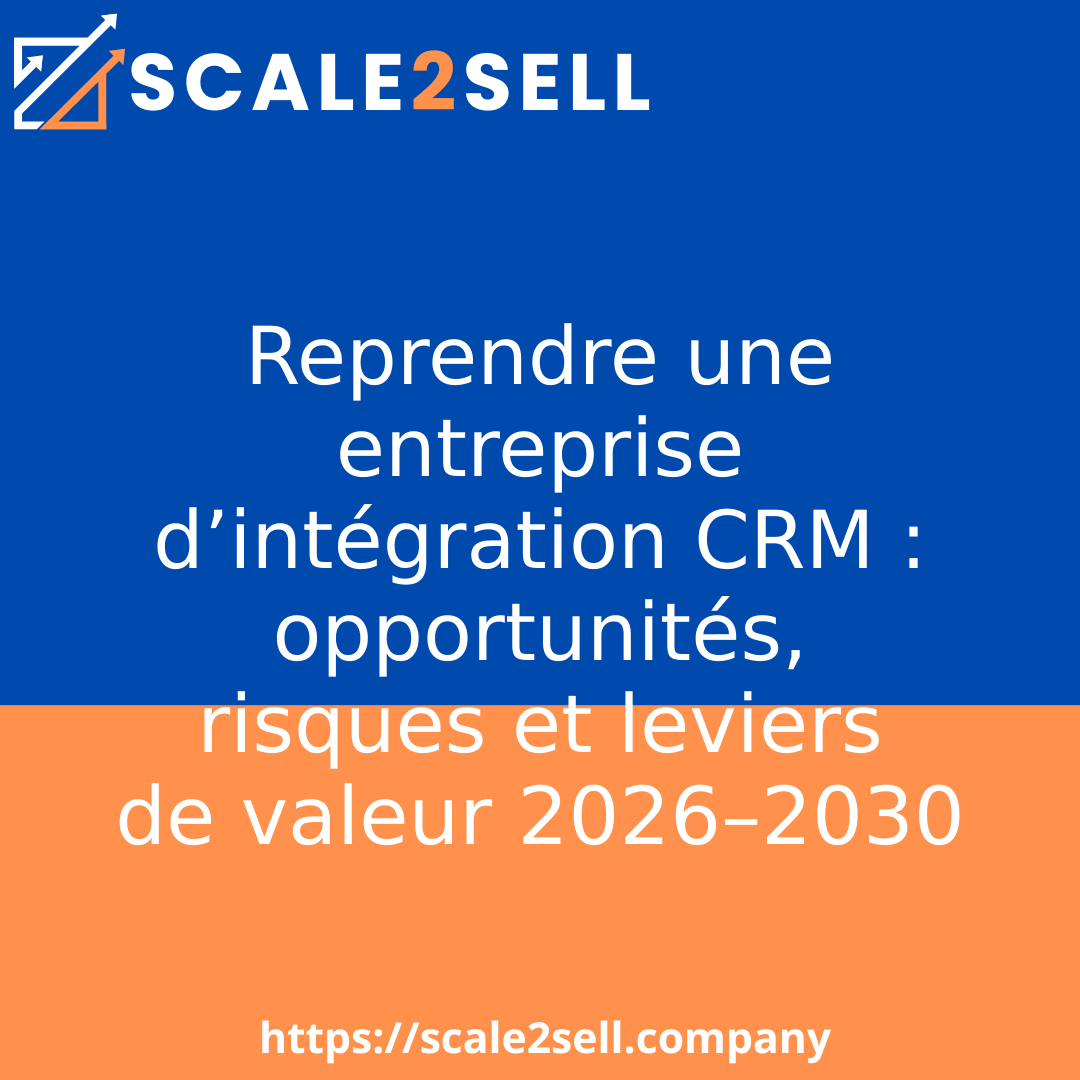 Reprendre une entreprise d’intégration CRM : opportunités, risques et leviers de valeur 2026–2030 episode artwork