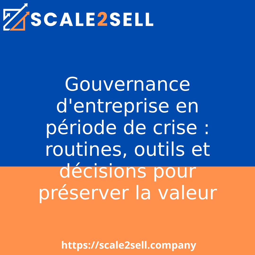 Gouvernance d'entreprise en période de crise : routines, outils et décisions pour préserver la valeur episode artwork