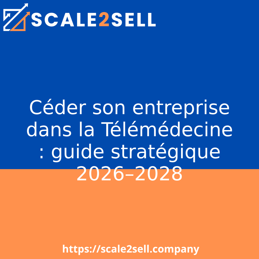 Céder son entreprise dans la Télémédecine : guide stratégique 2026–2028 episode artwork