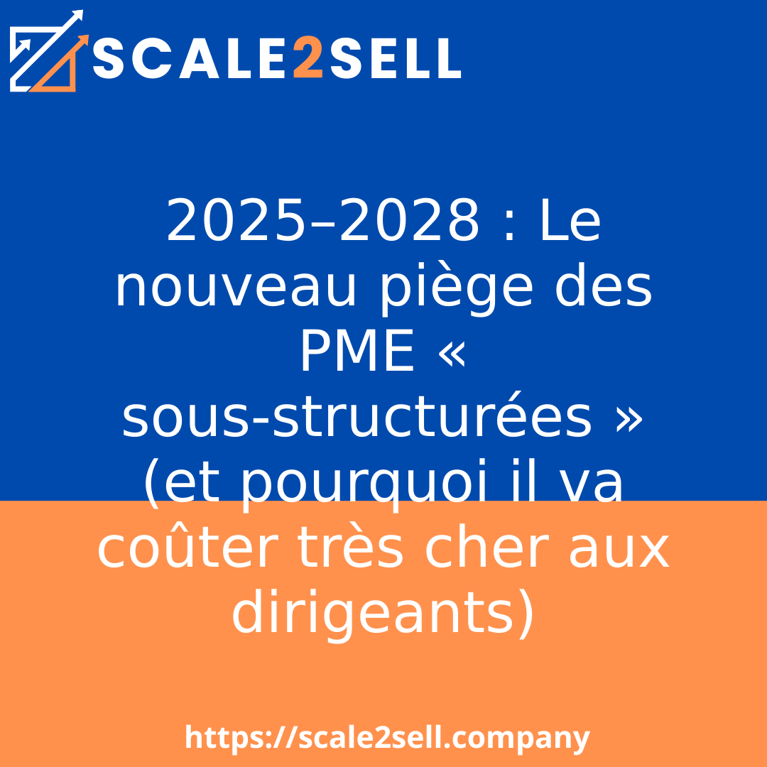 2025–2028 : Le nouveau piège des PME « sous‑structurées » (et pourquoi il va coûter très cher aux dirigeants) episode artwork