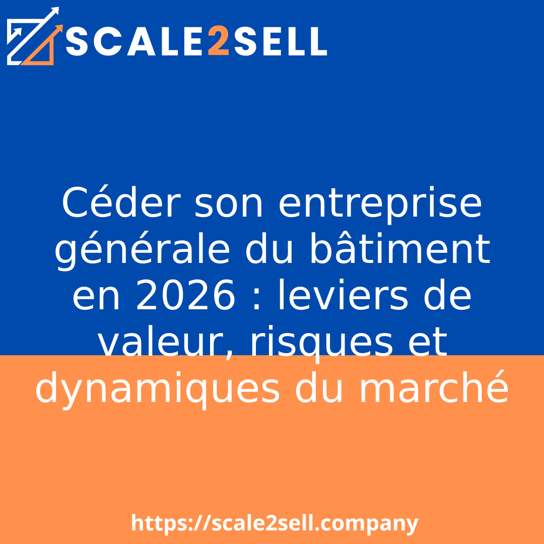 Céder son entreprise générale du bâtiment en 2026 : leviers de valeur, risques et dynamiques du marché episode artwork