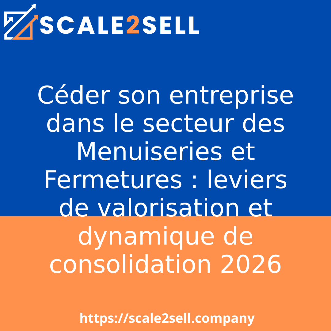 Céder son entreprise dans le secteur des Menuiseries et Fermetures : leviers de valorisation et dynamique de consolidation 2026 episode artwork