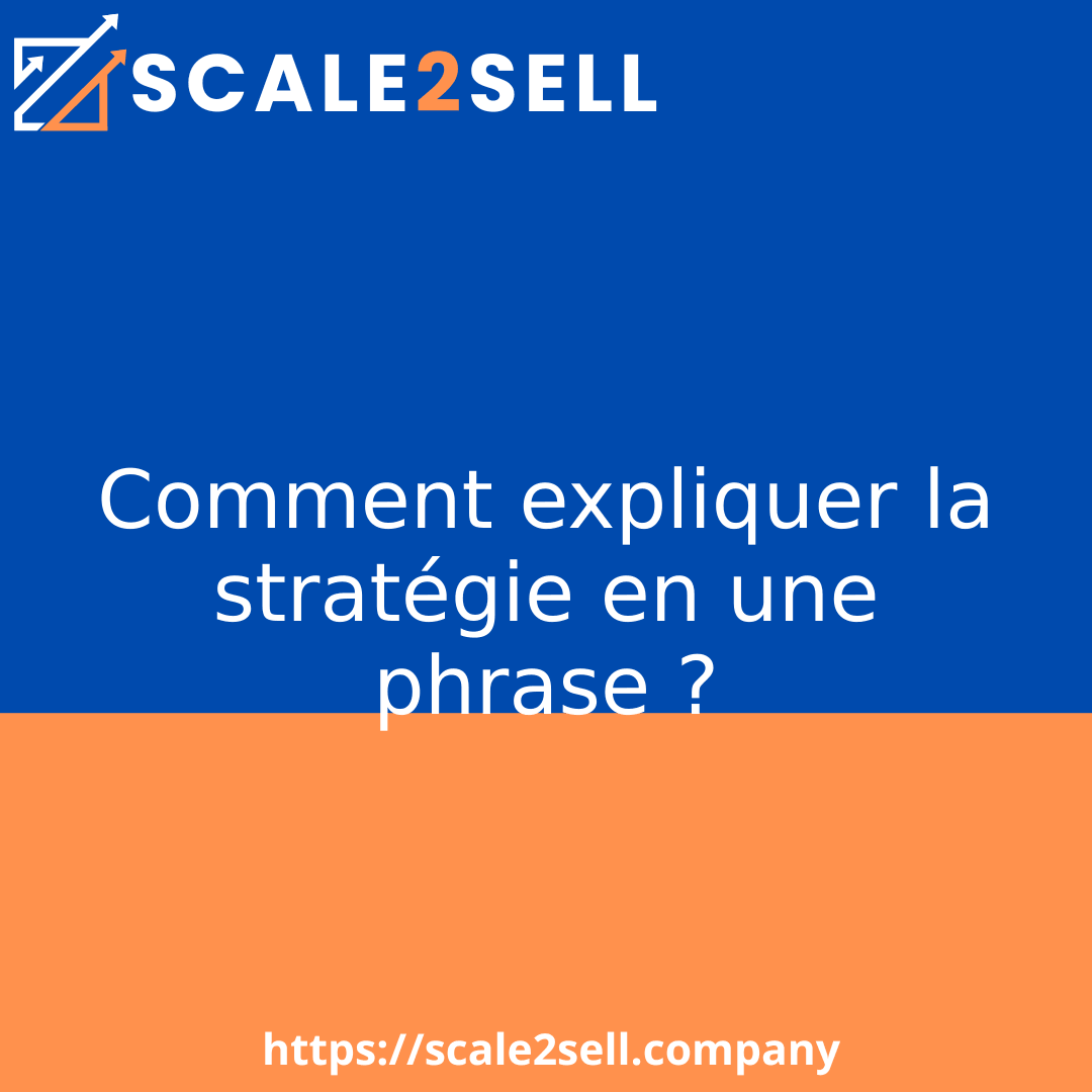Comment expliquer la stratégie en une phrase ? episode artwork