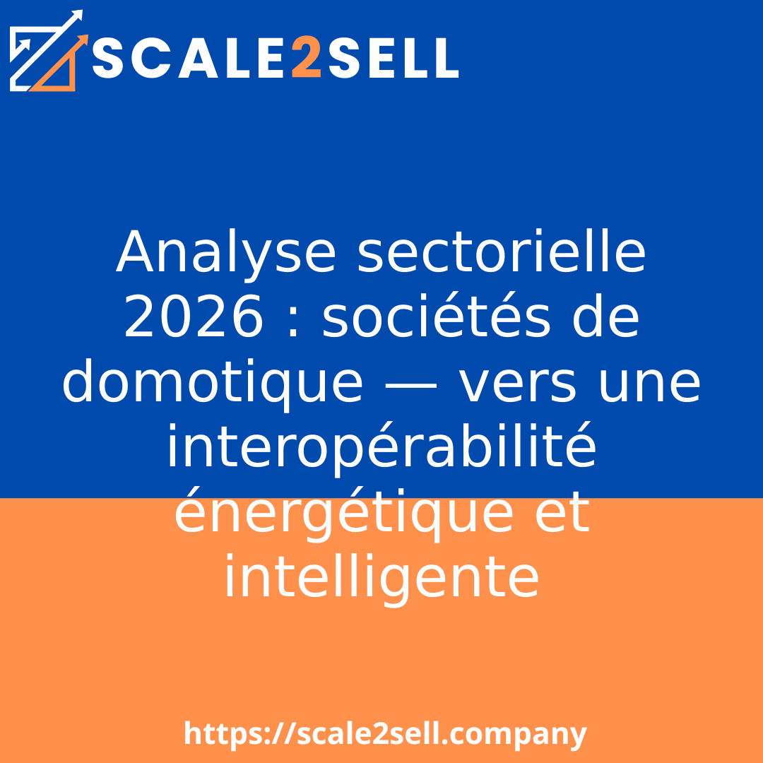 Analyse sectorielle 2026 : sociétés de domotique — vers une interopérabilité énergétique et intelligente episode artwork