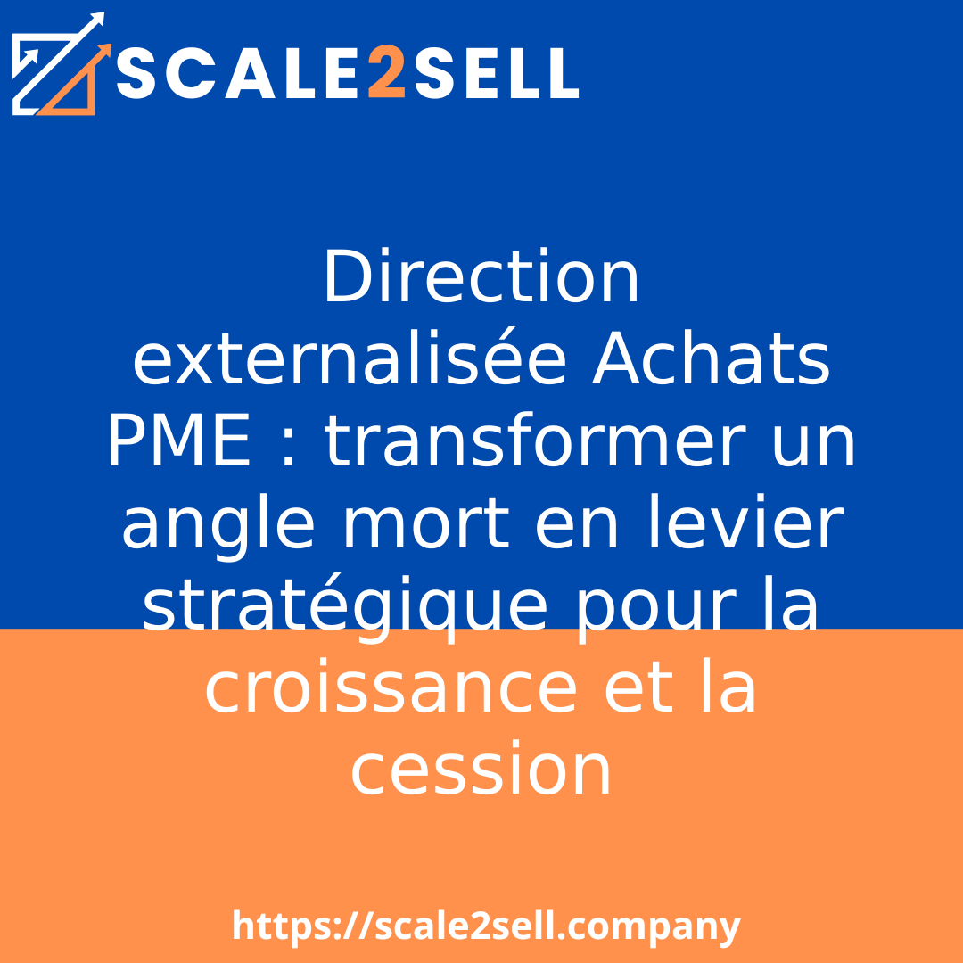 Direction externalisée Achats PME : transformer un angle mort en levier stratégique pour la croissance et la cession episode artwork