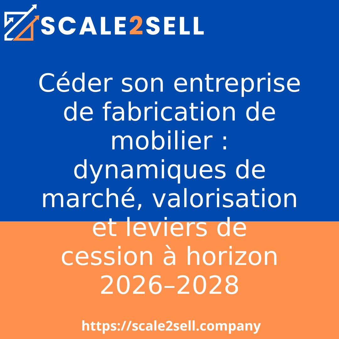 Céder son entreprise de fabrication de mobilier : dynamiques de marché, valorisation et leviers de cession à horizon 2026–2028 episode artwork