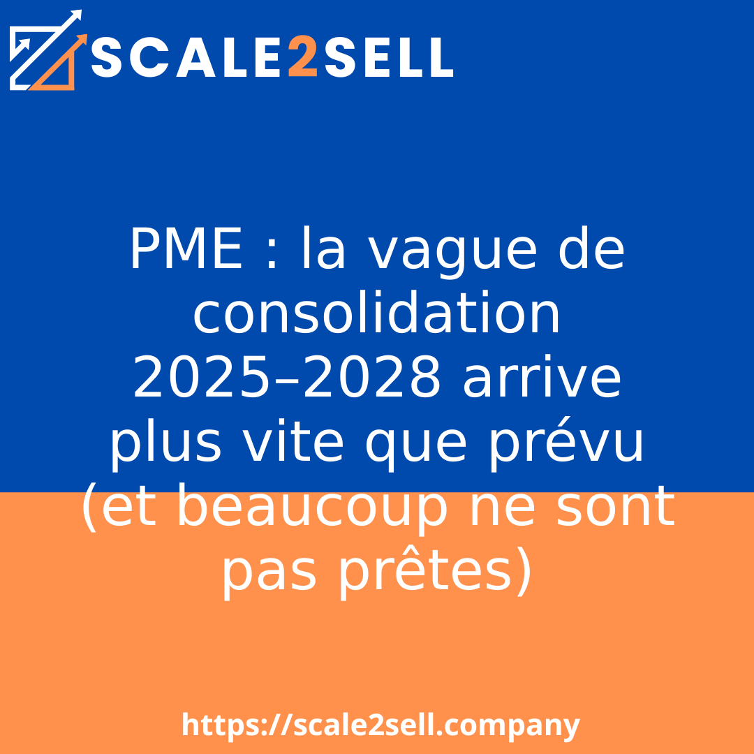 PME : la vague de consolidation 2025–2028 arrive plus vite que prévu (et beaucoup ne sont pas prêtes) episode artwork