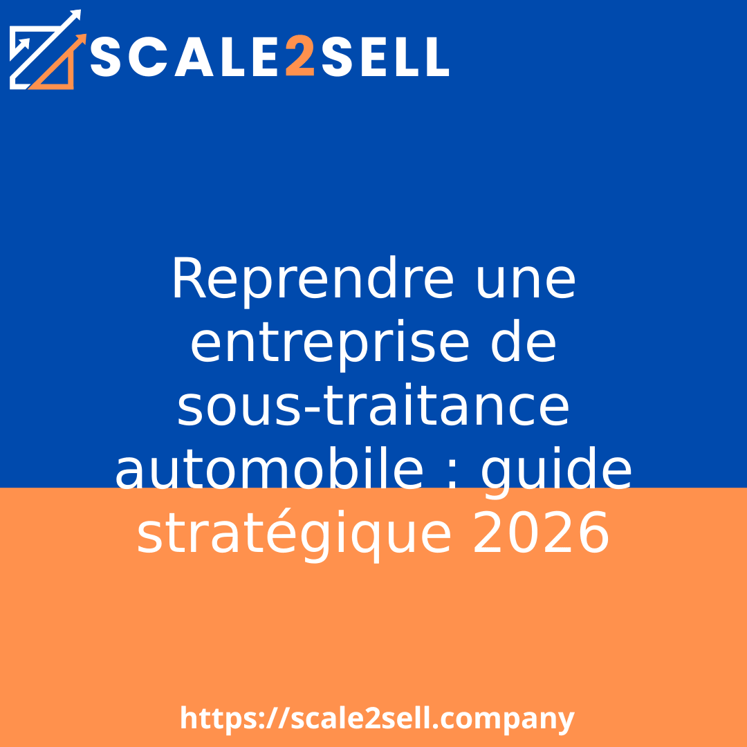 Reprendre une entreprise de sous-traitance automobile : guide stratégique 2026 episode artwork