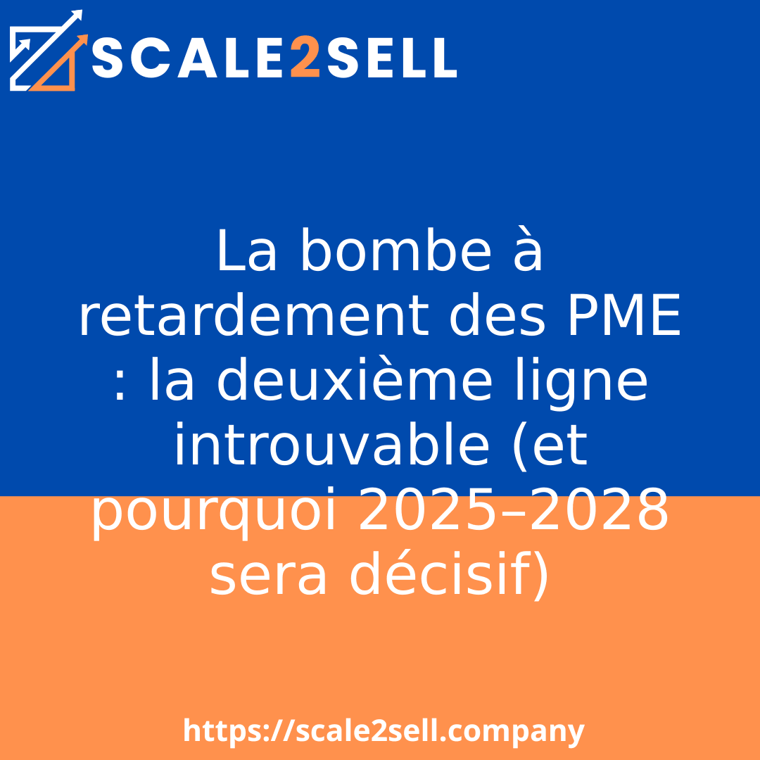 La bombe à retardement des PME : la deuxième ligne introuvable (et pourquoi 2025–2028 sera décisif) episode artwork