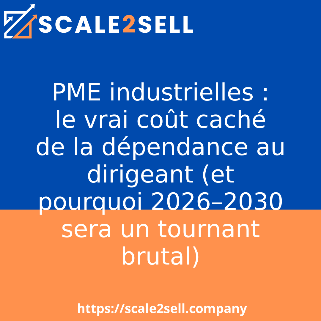 PME industrielles : le vrai coût caché de la dépendance au dirigeant (et pourquoi 2026–2030 sera un tournant brutal) episode artwork