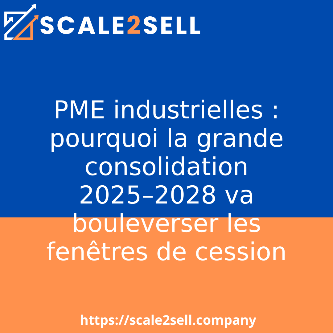 PME industrielles : pourquoi la grande consolidation 2025–2028 va bouleverser les fenêtres de cession episode artwork