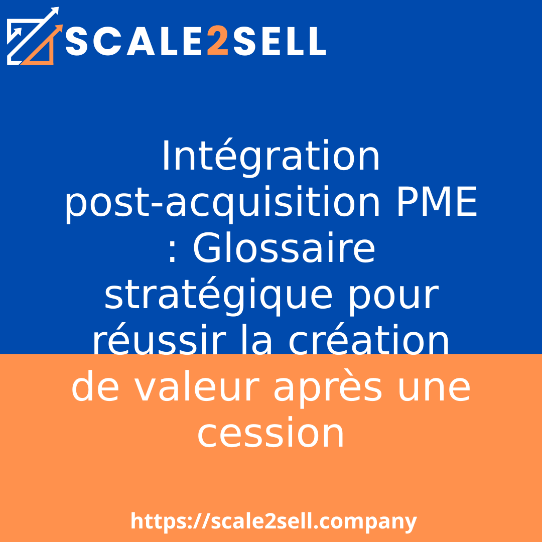 Intégration post-acquisition PME : Glossaire stratégique pour réussir la création de valeur après une cession episode artwork