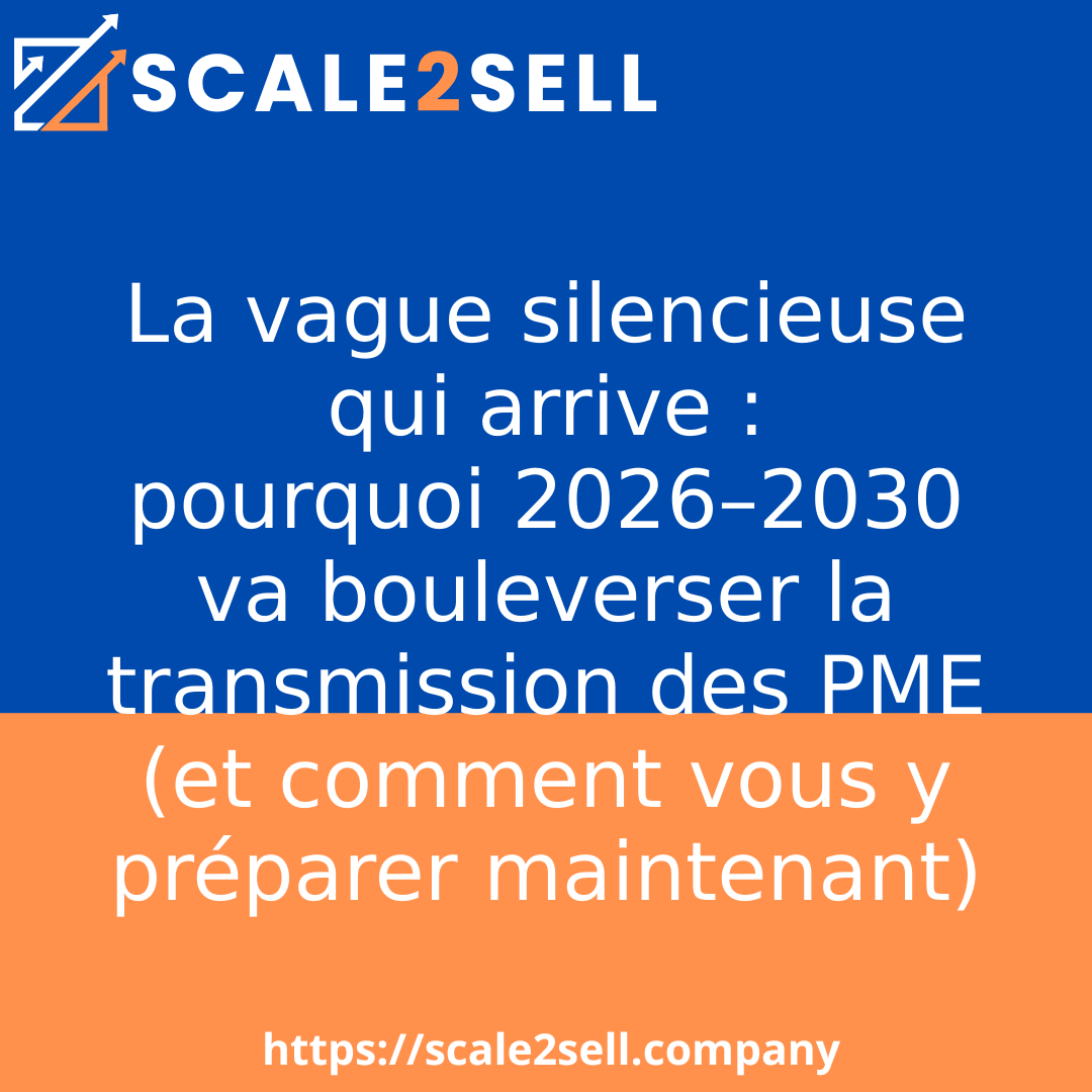 La vague silencieuse qui arrive : pourquoi 2026–2030 va bouleverser la transmission des PME (et comment vous y préparer maintenant) episode artwork