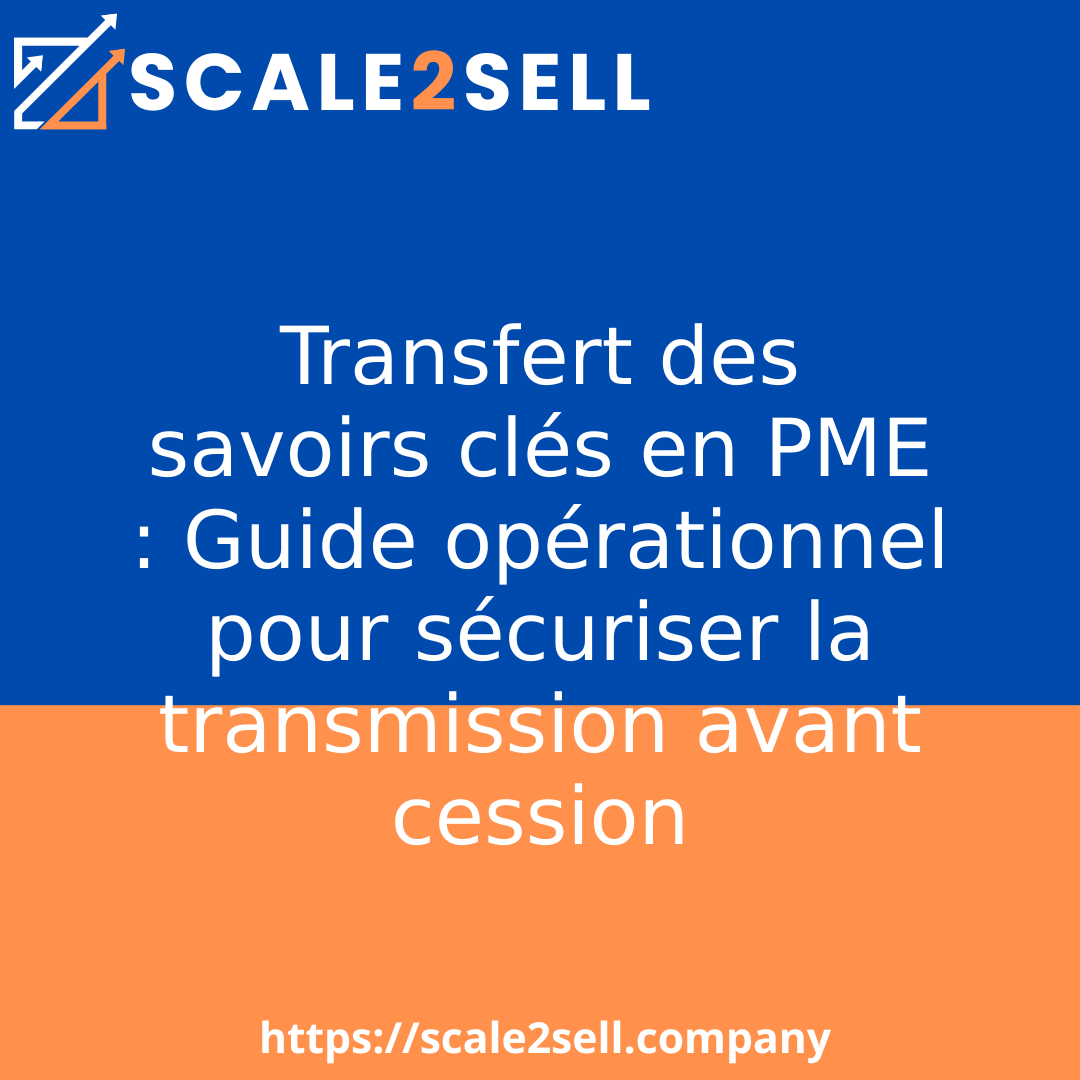Transfert des savoirs clés en PME : Guide opérationnel pour sécuriser la transmission avant cession episode artwork