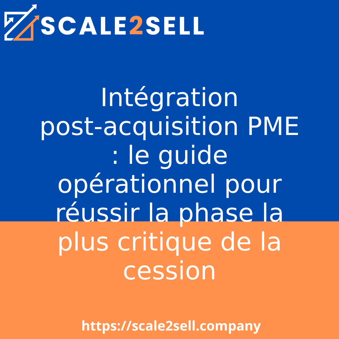 Intégration post-acquisition PME : le guide opérationnel pour réussir la phase la plus critique de la cession episode artwork