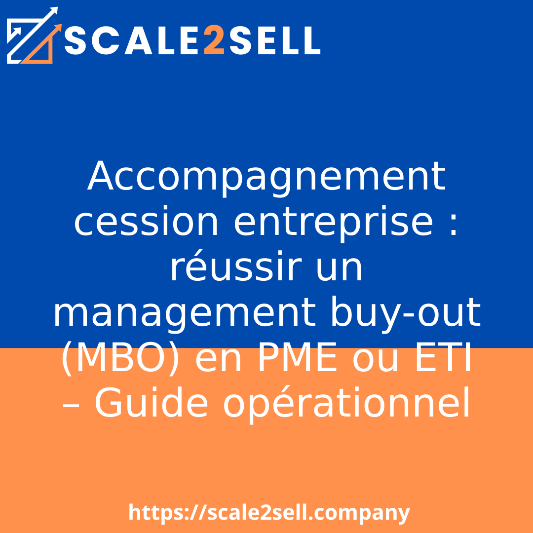 Accompagnement cession entreprise : réussir un management buy-out (MBO) en PME ou ETI – Guide opérationnel episode artwork