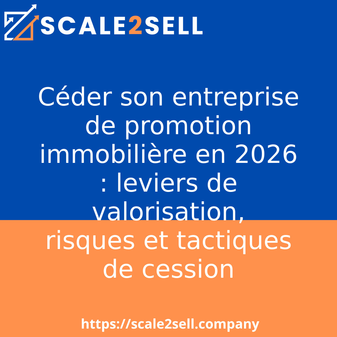 Céder son entreprise de promotion immobilière en 2026 : leviers de valorisation, risques et tactiques de cession episode artwork