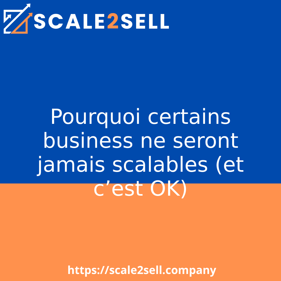 Pourquoi certains business ne seront jamais scalables (et c’est OK) episode artwork