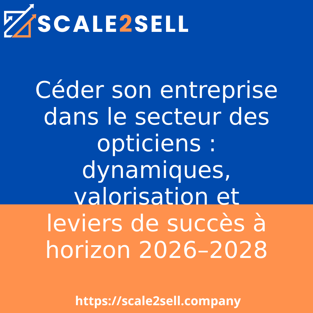 Céder son entreprise dans le secteur des opticiens : dynamiques, valorisation et leviers de succès à horizon 2026–2028 episode artwork