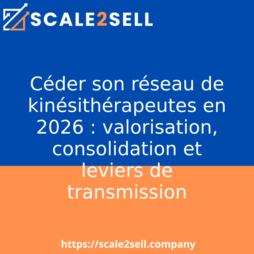 Céder son réseau de kinésithérapeutes en 2026 : valorisation, consolidation et leviers de transmission episode artwork