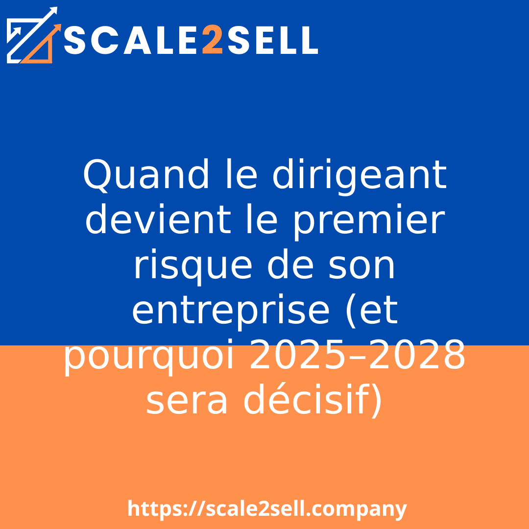 Quand le dirigeant devient le premier risque de son entreprise (et pourquoi 2025–2028 sera décisif) episode artwork