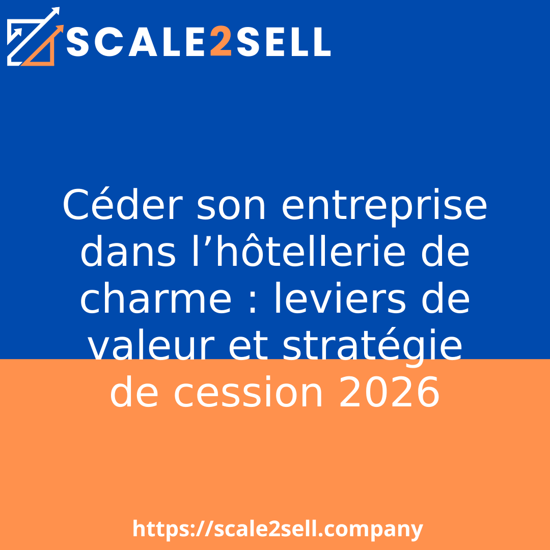 Céder son entreprise dans l’hôtellerie de charme : leviers de valeur et stratégie de cession 2026 episode artwork