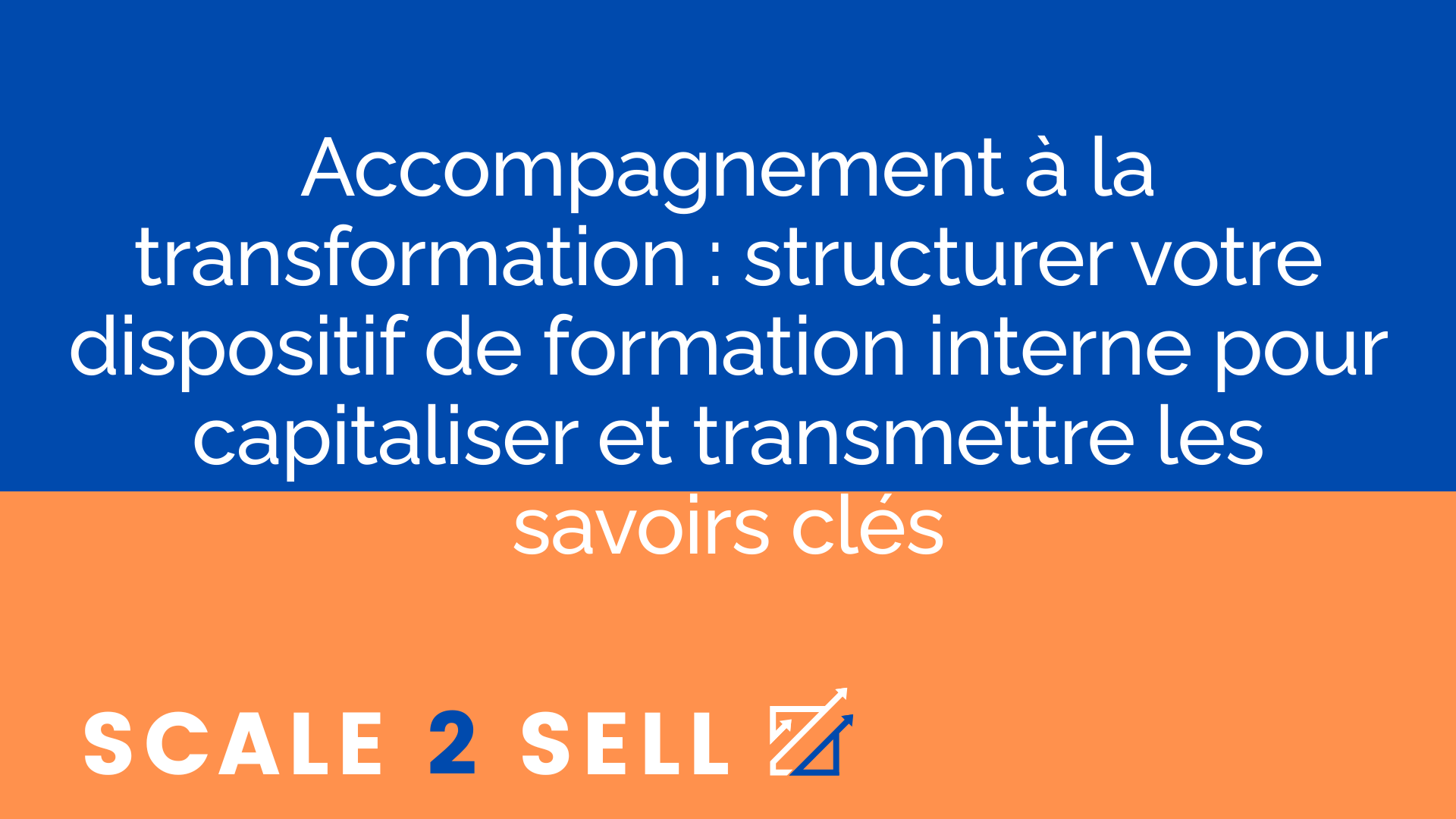 Accompagnement à la transformation : structurer votre dispositif de formation interne pour capitaliser et transmettre les savoirs clés episode artwork