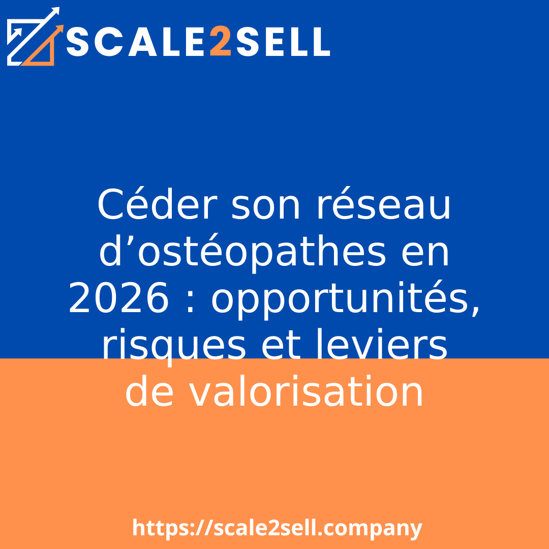 Céder son réseau d’ostéopathes en 2026 : opportunités, risques et leviers de valorisation episode artwork
