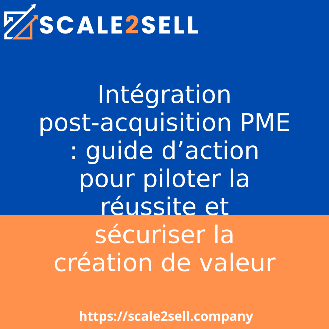 Intégration post-acquisition PME : guide d’action pour piloter la réussite et sécuriser la création de valeur episode artwork