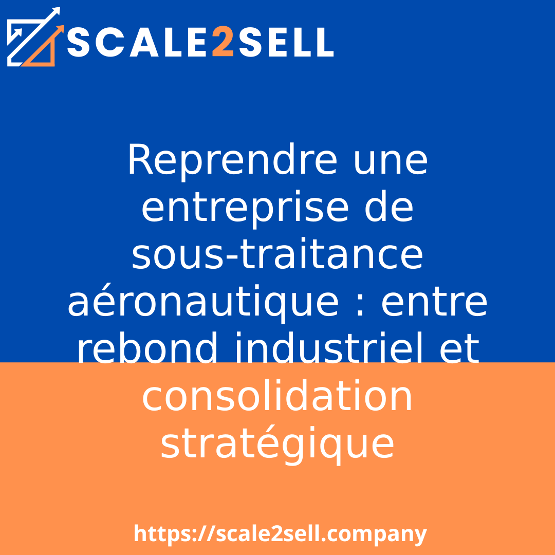 Reprendre une entreprise de sous-traitance aéronautique : entre rebond industriel et consolidation stratégique episode artwork